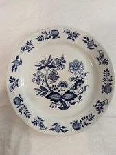 Vintage Figgjo V555 Norway BLUE ONION Dessert Bread Butter Plate ~ 7" Diameter