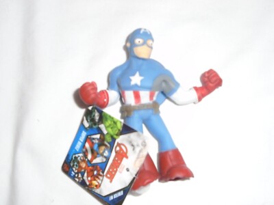 Hedstrom Super Realz Marvel Avengers Captain America Stretchable Figure - NEW