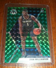 2019-20 Panini Green Mosaic Prizm #209 Zion Williamson RC Rookie Best card