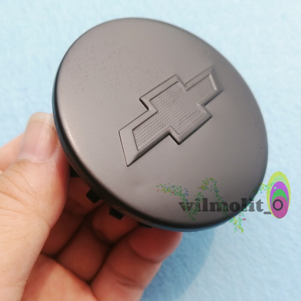 Set Of 4 Matte Black Wheel Center caps Hubcaps 2 5/8" For Chevrolet