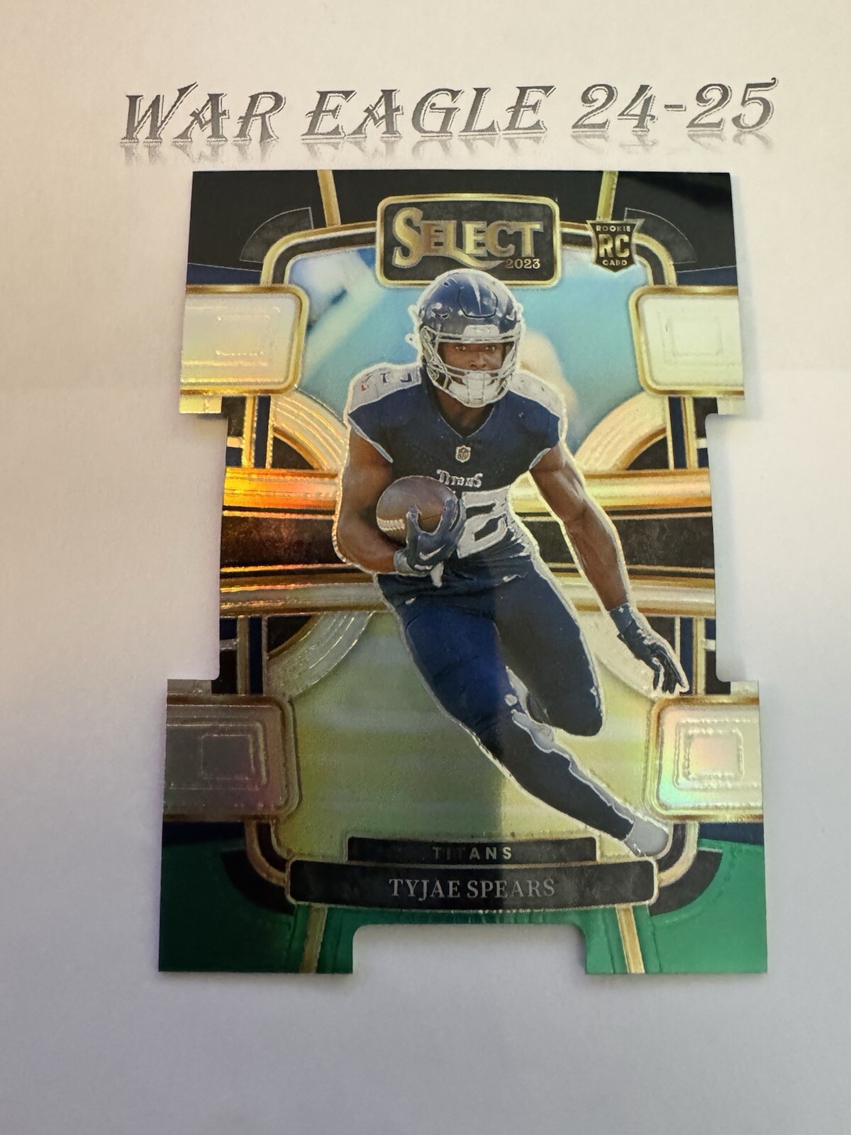 2023 Panini Select - Concourse #97 Tyjae Spears (RC) Green And Black Diecut🏈🦅
