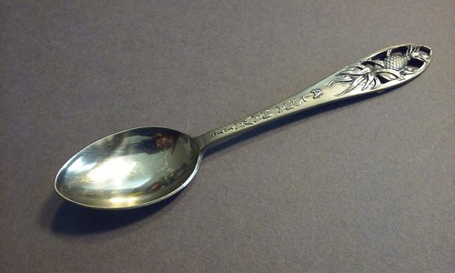 Aloha Hawaii Pineapple Cut-Out Souvenir Spoon Inch Made in Holland Silver Plated