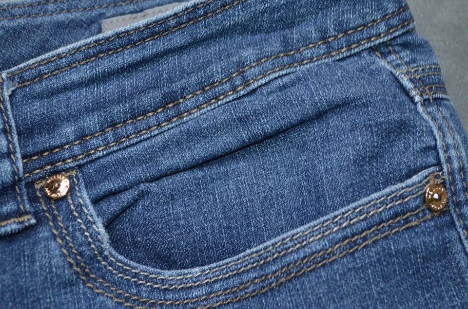 Pantalones de mezclilla para mujer Melissa McCarthy Seven7 clásicos de pierna recta talla 20W elásticos Foto 4 de 4