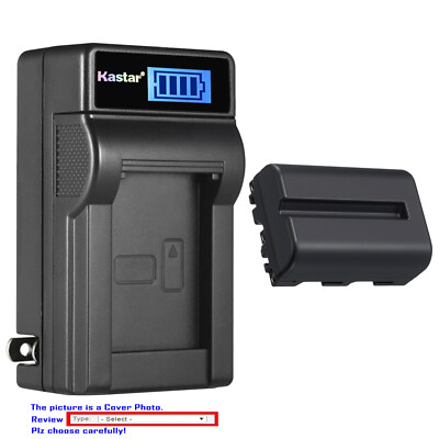 Kastar Battery LCD Wall Charger for Sony NP-FM500H & a57 a57 SLT-A57K SLT-A57M