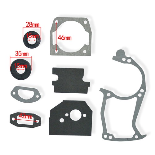 2Set GASKET SET For CHINESE 4500 5200 5800 45cc 52cc 58cc CHAINSAW TARUS Eckman - Picture 3 of 4