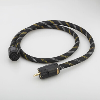 HiFi AC Audio Power Cable EU US Schuko Version Plug Audiophile Power Cord IEC C7