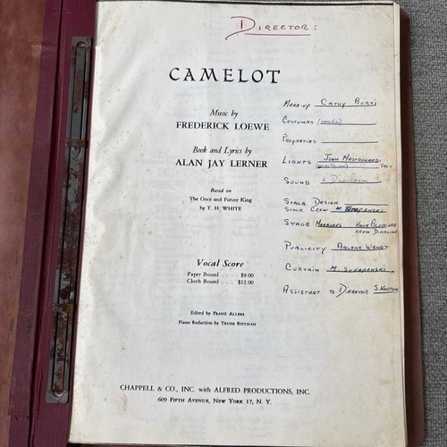 Camelot by Alan J. Lerner 1962 Musical Play Tams-Witmark RENTAL Script - Picture 4 of 21