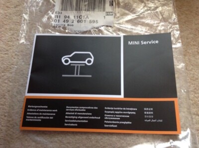 NEW MINI SERVICE BOOK UNUSED NOT DUPLICATE ALL MODELS MULTI LANGUAGE DEALER OEM*