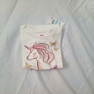 Epic Threads  Girls  Unicon  Long  Sleeves Tee Sz 5 