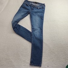 Levis Jeans Womens 9/29 Blue Demi Curve Low Rise Skinny Embroidered Pockets