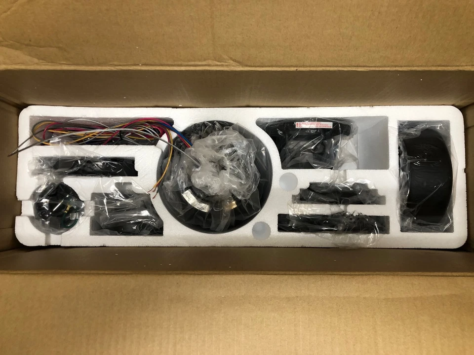 Kute 44" Indoor/Outdoor Black Ceiling Fan, Remote Control, DC Motor, FPD8547 - Image 4 of 4