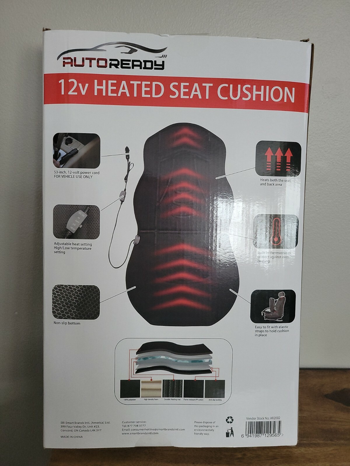 Heated Car Seat 12V By AutoReady Chair Cushion Heating Warmer Pad Hot Cover New eBay