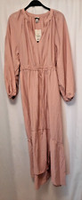 Women's Balloon Long Sleeve Tiered Midi Dress - A New Day XS Nwt
