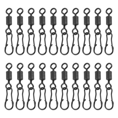 Compact and Lightweight Carp Fishing Swivel Hooklink Clips Link Rig Rings  20pcs UK