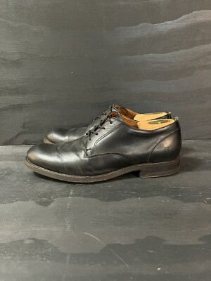 Frye Mens Shoes Size 10 Black Leather Plain Toe Oxford Dress Shoes | eBay