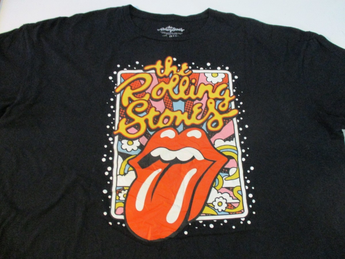 THE ROLLING STONES HUGE TOUGUE MOUTH LIPS LOGO T-SHIRT 3XL MICK