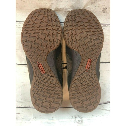 Merrell Albany Lace Espresso Leather Loafer Shoes Womens 9.5 / 40.5 (56u - Picture 6 of 10