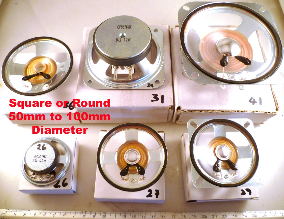 Mylar Speaker Range Ohm to 100mm/10W OM0940A