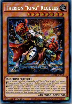 Therion ''King'' Regulus Prismatic Secret Rare 25th Anniversary Tin: Dueling Heroe