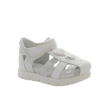 LUMBERJACK WHIPPY SG78406 SANDALI BIMBA A PUNTA CHIUSA CON CUORICINI BIANCO E AR