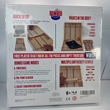 PINBO Board Game 2 Players Age 6 Plus Quick Setup Bonus Games