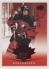 2021 Upper Deck Team Canada Juniors Exclusives 6/250 Guillaume Richard #37 0f0f