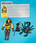 Vintage GI Joe Desert Scorpion 3.75" Figure 1991 Hasbro W Filecard ARAH