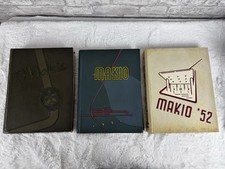 3 Ohio State University Makio Yearbooks 1950 1951 1952 Hayes Buckeyes Football