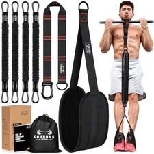 Pull Up Assistance Bands, 300lbs Heavy Duty Resistance Bands for Pull Ups Black