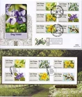 GB 2014 Wild Flowers Post & Go Benham Gold 500 FDC + normal FDC