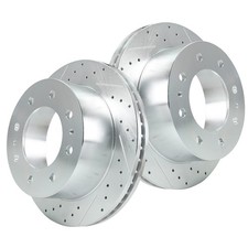Front Brake Rotors Ceramic Kit For Silverado 2500 Hd 2011-2019 8 Lug 355mm