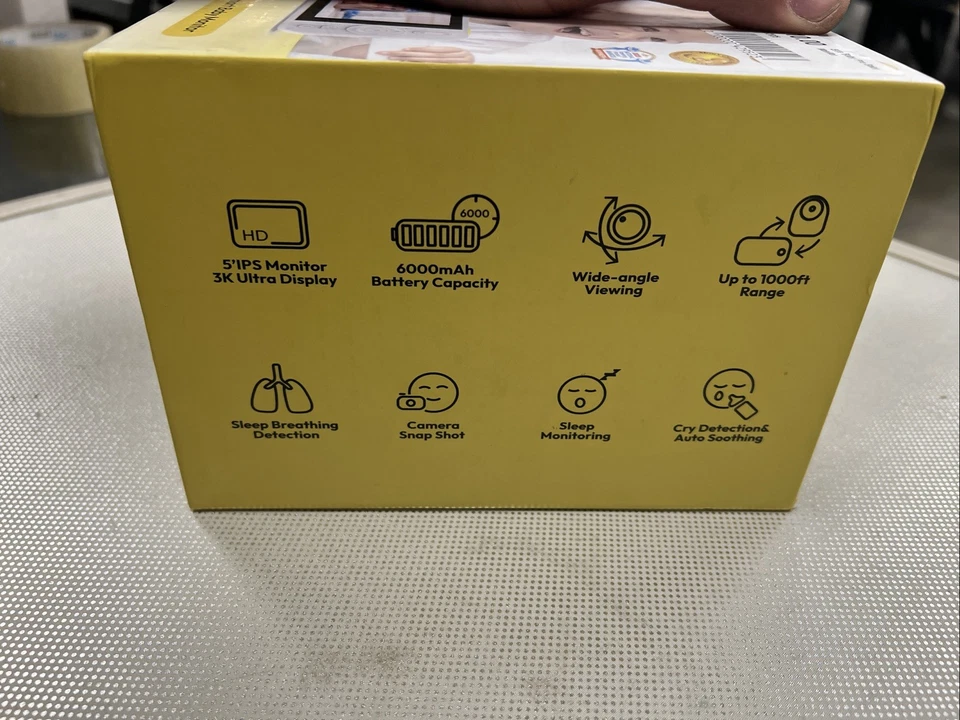 Monitor inteligente de bebé Ellie Baby Pro Baby Safety AI, no wifi AI Foto 2 de 4