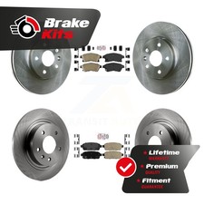 Front Rear Ceramic Pads And Disc Brake Rotors Kit For 2013-2013 Chevrolet Cruze