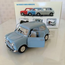 Kyosho Morris Mini-Minor Mini 50th Anniversary Light Blue 1:18 Scale Model Car