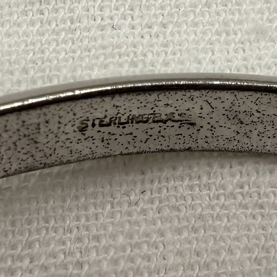 BAB Sterling Silver Stacking Bangle Bracelet - image 4