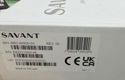 SSC-W003I-01    SAVANT SMARTCONTROL 3 - WI-FI SMART CONTROLLER WITH 3 IR (NEW)