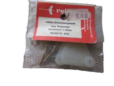 Robbe 5115 Renvoi d'Angle Polyamide Umlenksegment x2 RC Vintage Neuf A407 - Photo 1/2