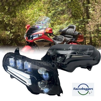 E24 Für Honda GoldWing GL1800 2001-2017 Einstellbar Hi/Low Beam LED Scheinwerfer