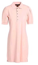 Lauren Ralph Lauren Womens Pink Collared Neckline 3/4 Sleeve Shift Dress Size M