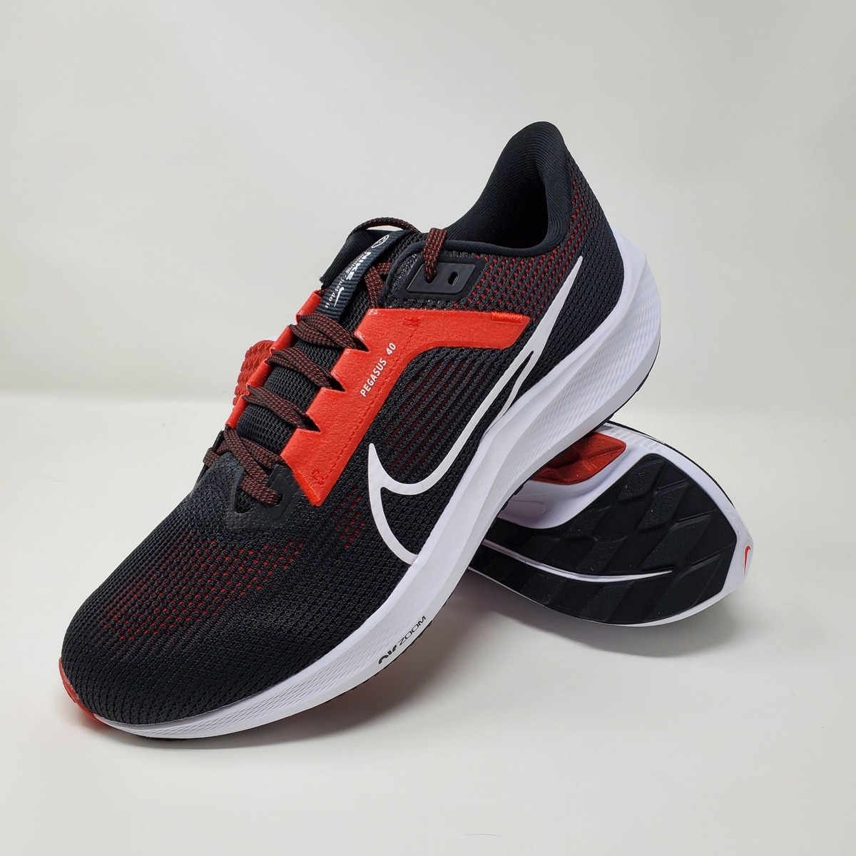 Nike Air Zoom Pegasus 40 Black Light Crimson Red White  display picture 3