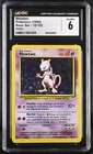 POKEMON 1999 MEWTWO HOLO 10/102 BASE SET CGC 6