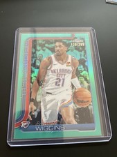 Aaron Wiggins /299 Green Refractor 2025-26 Topps Chrome Oklahoma City Thunder