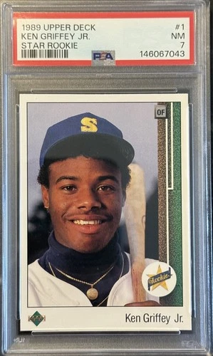 1989 Upper Deck Ken Griffey Jr Star Rookie #1 PSA 7
