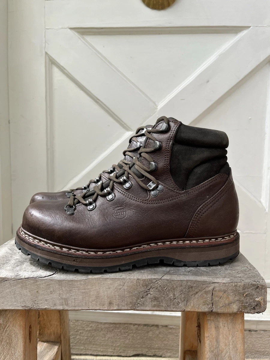 Hanwag Lady Halux Brown Nubuck Leather Hiking Boots Vibram Sole Mens 7 US 8.5 W Hanwag 7 US Hiking Shoes & Boots for Men for sale | eBay main image 3