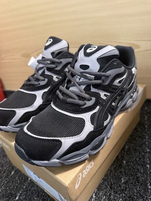 ASICS GEL Kayano 14 Herren Laufschuhe Sneaker Schwarz Grau Mesh atmungsaktiv