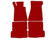 Basic Fußmatten, Automatten für Mercedes SL R107 cabrio 1971-1989 Rot x14 Rand