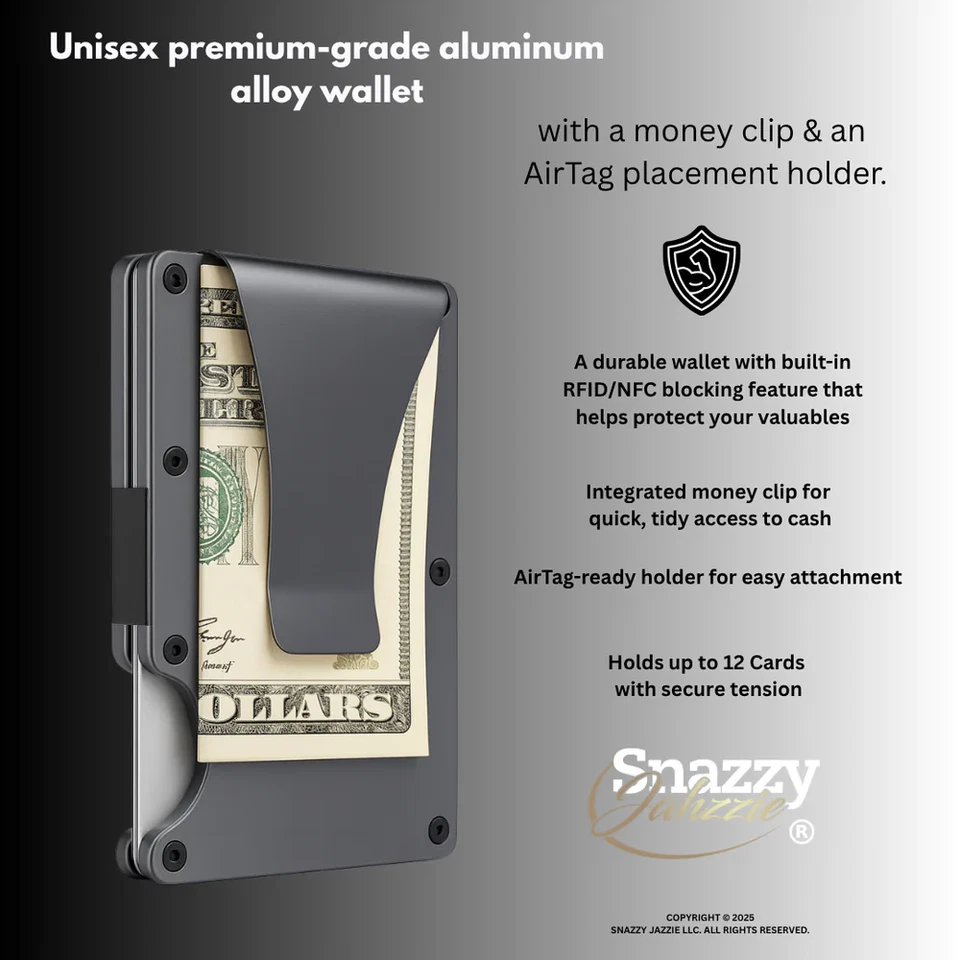 Cartera Ridge Slim Minimalista Bloqueo RFID Negra Foto 4 de 4