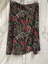 Sag Harbor Vintage Roses Print Whimsical Size 12 Skirt
