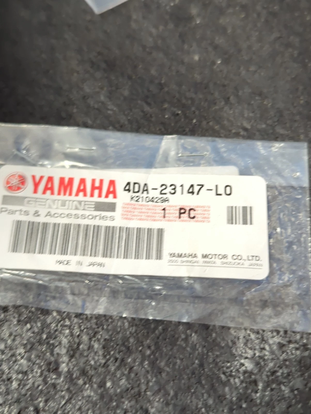 1-Yamaha O-RING 4DA-23147-L0-00 OEM NEW