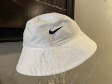 Nike Infant White Bucket Hat UPF 40 Sun Protection Kids Baby Beach Sports